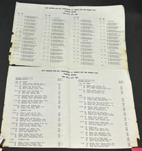 Load image into Gallery viewer, 1968 Canadian Open for the Seagram Gold Cup at St. George Pairing Sheet X2, EX
