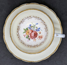 Load image into Gallery viewer, Grosvenor Fine Bone China Tea Cup &amp; Saucer - Soft Yellow With Floral Bouquet
