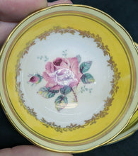 Load image into Gallery viewer, 2 x PARAGON, Double Warrant, Cabbage Rose &amp; Yellow Demitasse Cups &amp; Saucers
