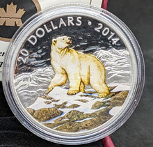 Load image into Gallery viewer, 2014 Canada $20 Fine Silver Coin - Iconic Polar Bear- by RCM
