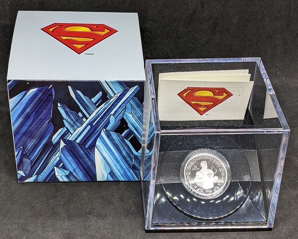 2013 Canada $10 Fine Silver 75th Anniversary of Superman Coin by RCM