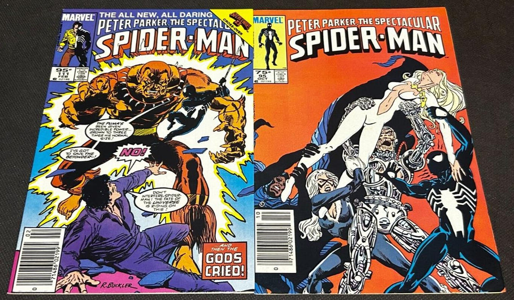 1984 Marvel Comics Peter Parker The Spectacular Spider-man Issue 95 and 111, CPV