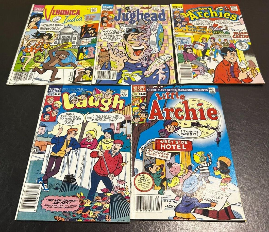 Archie Lot of 5 vintage comic books, #5, #15, #20, #18, #607, CPV