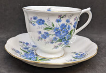 Load image into Gallery viewer, Vintage ROYAL ALBERT Bone China Tea Cup &amp; Saucer - Forget-Me-Not
