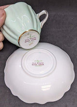 Load image into Gallery viewer, Vintage Old Royal Bone China Tea Cup &amp; Saucer - Soft Green
