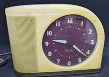 Load image into Gallery viewer, Vintage WESTCLOX Moonbeam Light Up Alarm Clock - Works!
