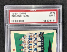 Load image into Gallery viewer, 1960 Topps Indians Team #174 PSA NM 7 (Well Centered)
