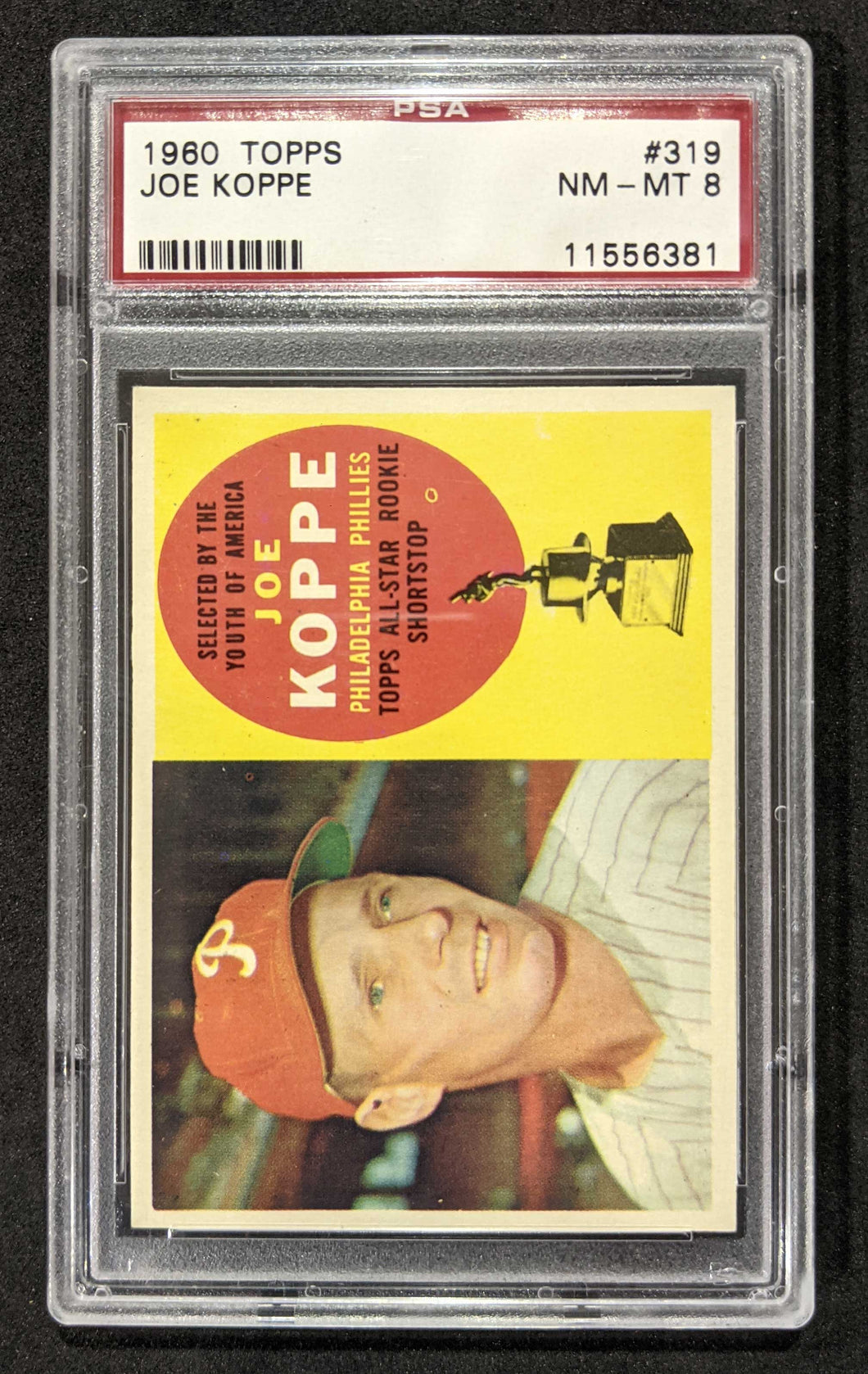 1960 Topps Joe Koppe #319 PSA NM-MT 8