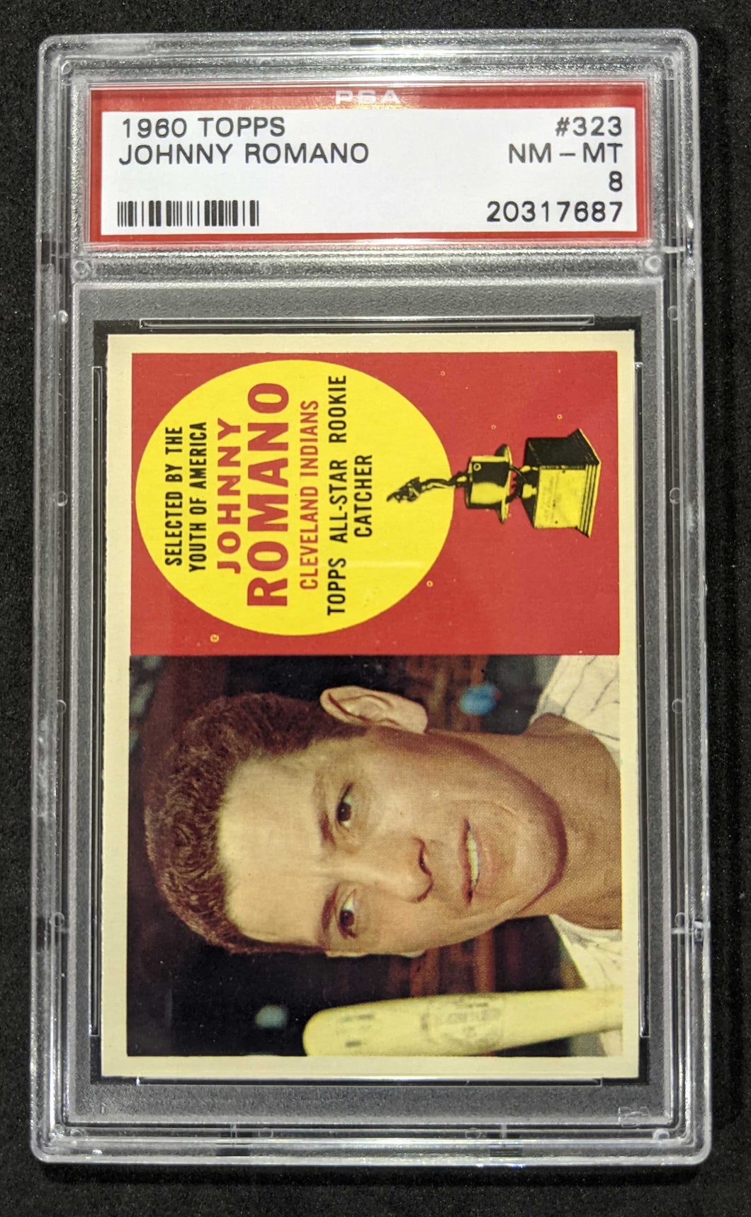 1960 Topps Johnny Romano #323 PSA NM-MT 8