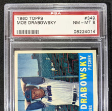 Load image into Gallery viewer, 1960 Topps Moe Drabowsky #349 PSA NM-MT 8
