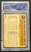 Load image into Gallery viewer, 1960 Topps World Series Game 2 Neal Belts 2nd Homer #386 PSA NM-MT 8

