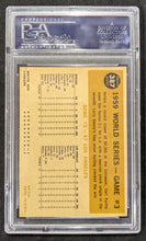 Load image into Gallery viewer, 1960 Topps World Series Game 3 Furillo Breaks Up Game #387 PSA NM-MT 8
