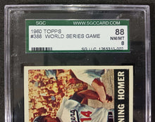 Load image into Gallery viewer, 1960 Topps World Series Game #388 SGC 88 NM/MT 8
