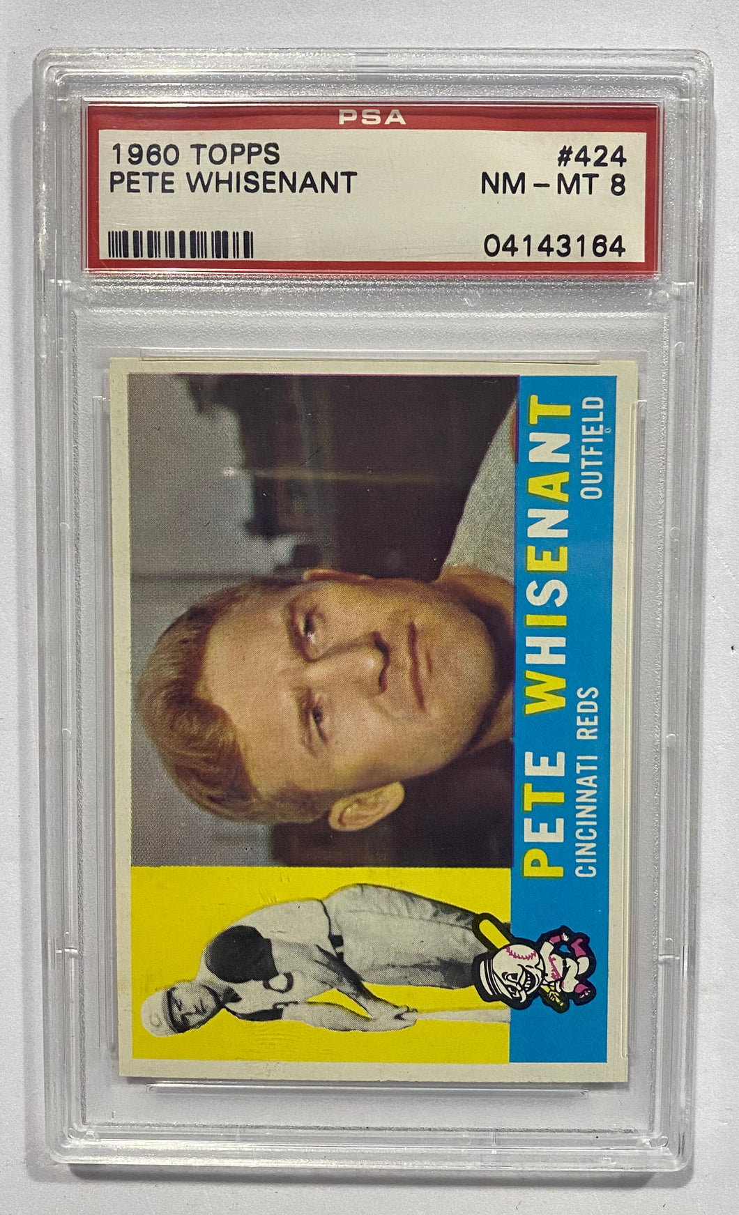 1960 Topps Pete Whisenant #424 PSA NM-MT 8