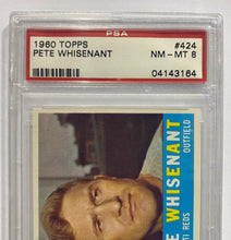 Load image into Gallery viewer, 1960 Topps Pete Whisenant #424 PSA NM-MT 8
