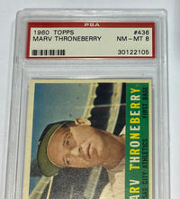 Load image into Gallery viewer, 1960 Topps Marve Throneberry #436 PSA NM-MT 8
