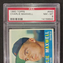Load image into Gallery viewer, 1960 Topps Charlie Maxwell #443 PSA NM-MT 8
