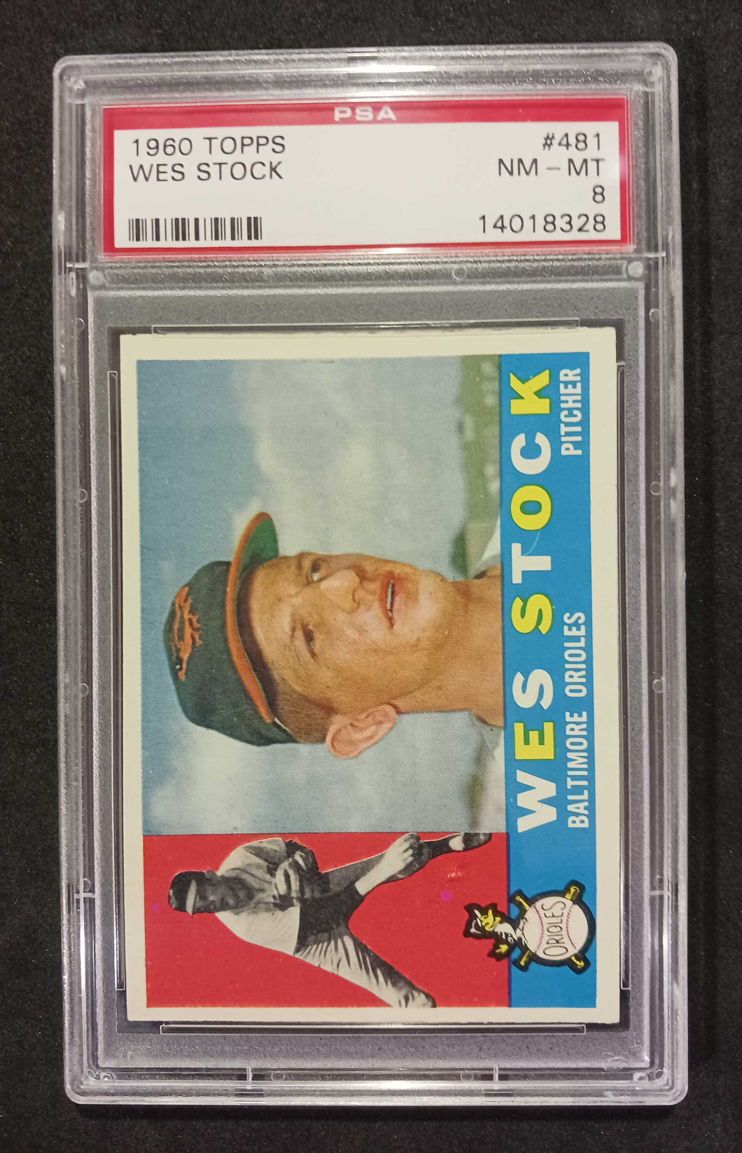 1960 Topps Wes Stock #481 PSA NM-MT 8