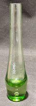Load image into Gallery viewer, Beautiful Green Glass Stem Vase, Bubble Base - 9 1/4&quot;
