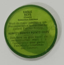 Load image into Gallery viewer, 1963 Nalley&#39;s Potato Chips CFL Football Token Plastic Coin #101 Eagle Keys (Coac
