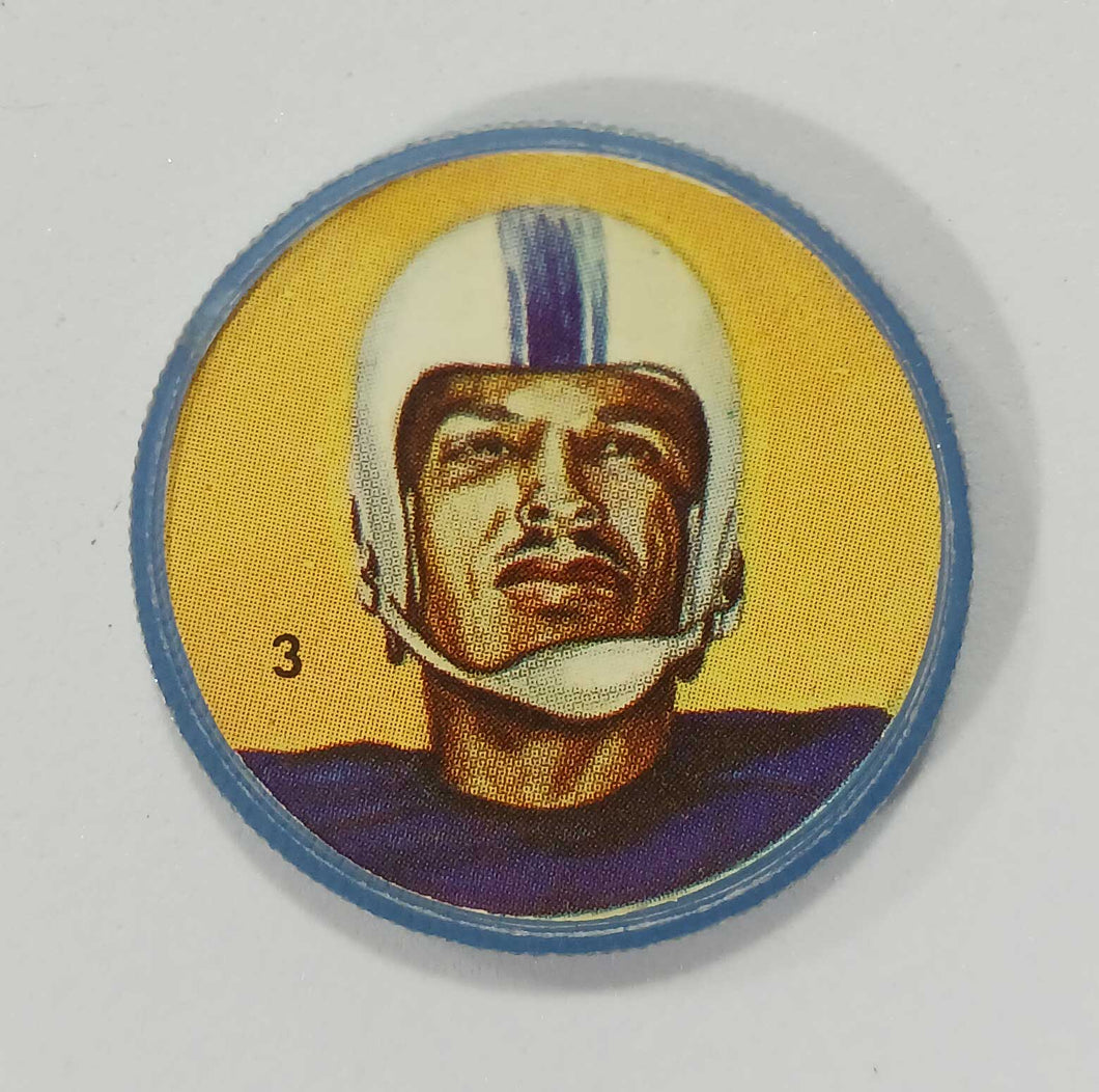 1963 Nalley's Potato Chips CFL Football Token Plastic Coin #3 Dave Mann