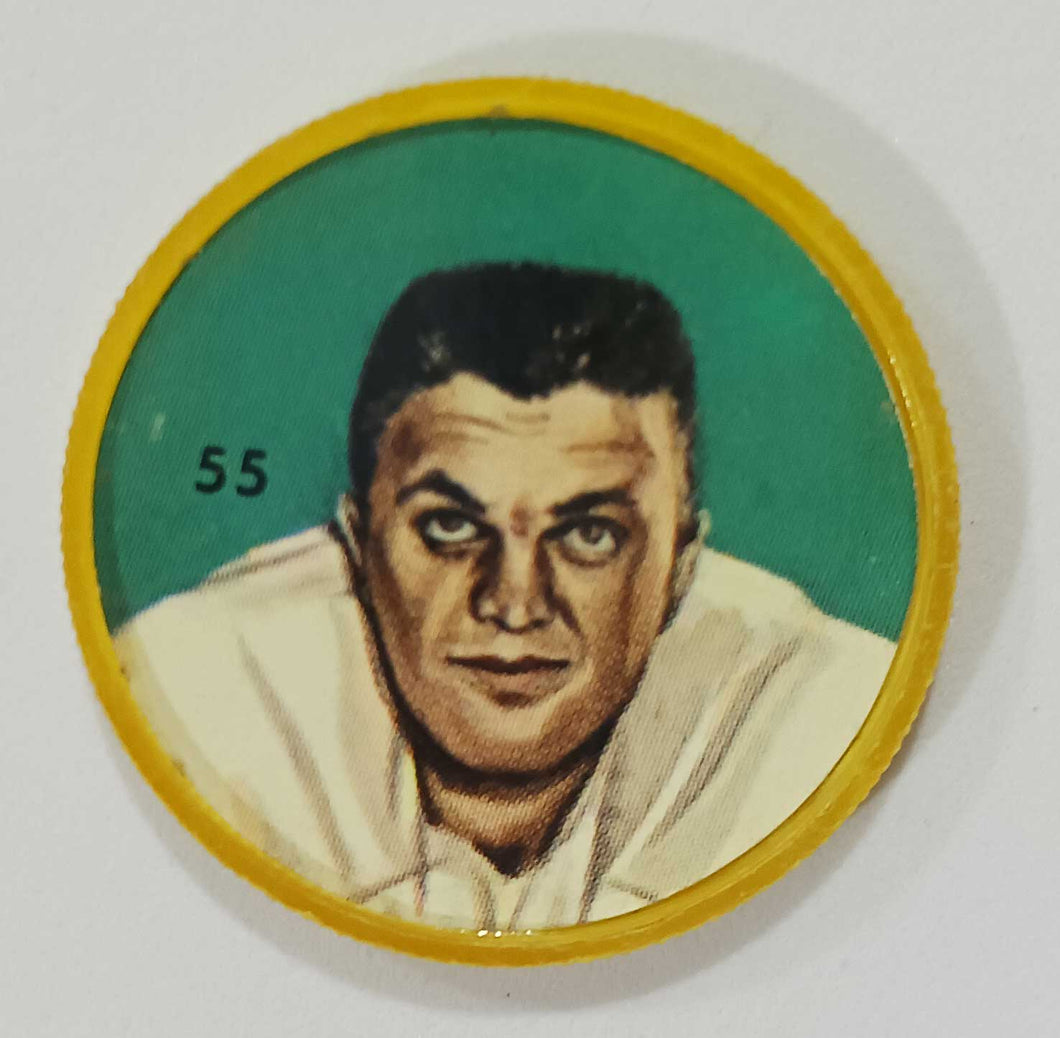 1963 Nalley's Potato Chips CFL Football Token Plastic Coin #55 Chet Miksza