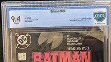 Load image into Gallery viewer, Batman #404 – Year One, Part 1 – Graded 9.4 By CBCS
