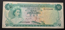Load image into Gallery viewer, 1965 Bahamas Government $1 Dollar Bank Note
