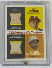 Load image into Gallery viewer, 2009 Topps Heritage Duel Relics CH CCD-BR Jay Bruce and Frank Robinson 14/60
