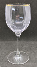 Load image into Gallery viewer, 8 Gold Rimmed Wine Glasses - Unsigned - 7 1/8&quot;
