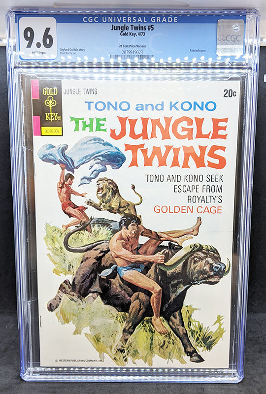 Tono and Kono The Jungle Twins #5 CDN 20 Cents Price Variant CGC 9.6
