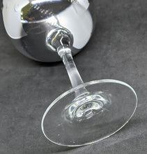 Load image into Gallery viewer, 2 Mirrored Bowl Glass Wine Glasses - Unsigned
