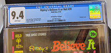 Load image into Gallery viewer, Ripley&#39;s Believe It Or Not #39 CDN 20 Cents Variant Rare CGC 9.4
