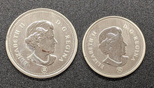 Load image into Gallery viewer, 2007 Canada Specimen 5 &amp; 25 Cent Coins - Mintage of 40,000 Only
