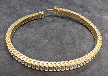 Load image into Gallery viewer, 10 Kt Yellow &amp; White Gold Diamond Tennis Bracelet - Appraised $2850
