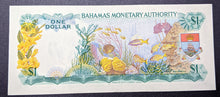 Load image into Gallery viewer, 1968 Bahamas One Dollar Bank Note
