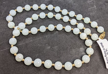 Load image into Gallery viewer, 14 Kt Yellow Gold &amp; Jade Bead Alternating Strand Necklace - 19&quot;
