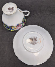 Load image into Gallery viewer, Vintage Double Mark Paragon Fine Bone China Petit Point Demitasse Cup &amp; Saucer
