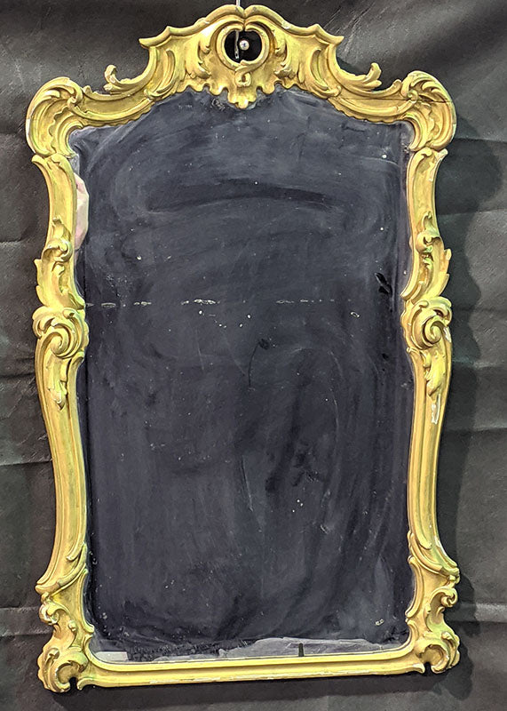 Antique Gold Gilt Framed Mirror - Heavy! - Delicate