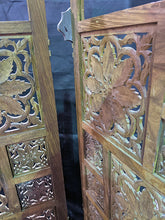 Load image into Gallery viewer, Beautiful 4 Panel Wooden Room Divider - As Is
