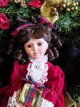 Load image into Gallery viewer, Aston Drake Porcelain Doll With Wreath - Winter Elegance - Original Box
