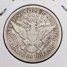 Load image into Gallery viewer, 1902 United States of America (USA) Silver 25-Cent Quarter Coin - V F 20
