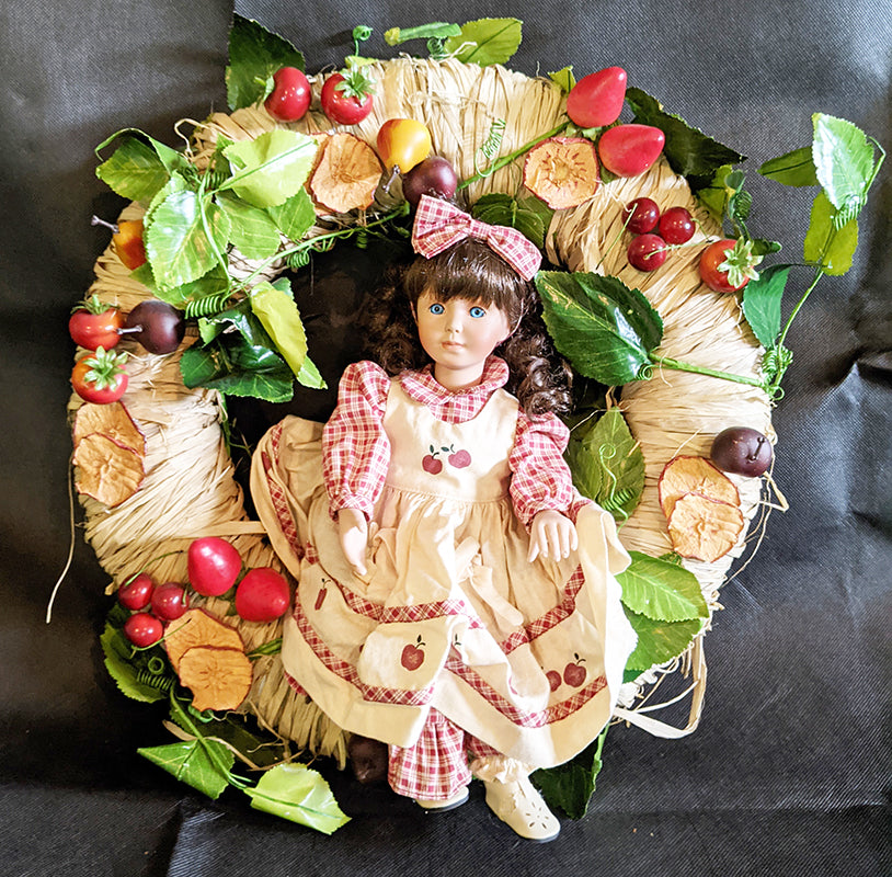 Aston Drake Porcelain Doll With Wreath - Autumn Harmony - Original Box