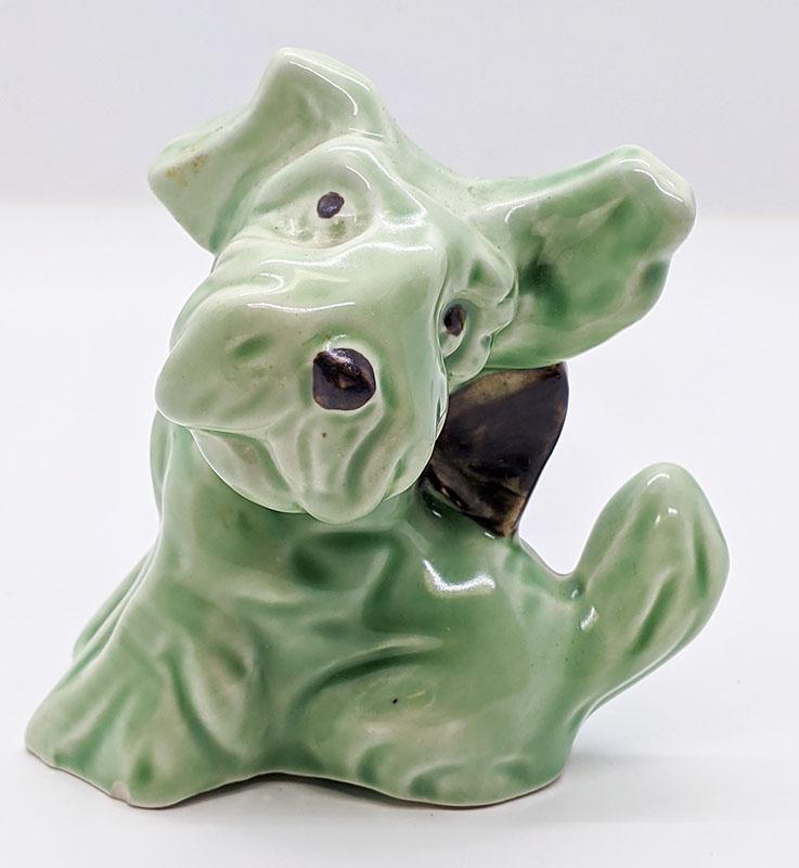 Vintage England Green Sylvac Scottish Terrier Figurine #1119