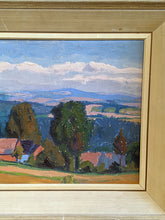 Load image into Gallery viewer, Framed Original Artwork – Scenery – Fields/Mountain – V. Havlikov
