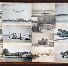 Load image into Gallery viewer, 17 Vintage Black &amp; White Airplane / Airport Photographs - Framed
