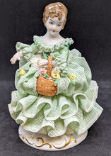 Load image into Gallery viewer, 1978 Irish DRESDEN - Emerald Collection - Lace Figurine - Dorothea
