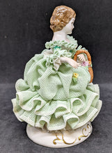 Load image into Gallery viewer, 1978 Irish DRESDEN - Emerald Collection - Lace Figurine - Dorothea
