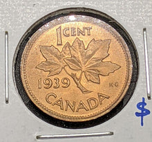 Load image into Gallery viewer, 1939 Canada Small One Cent Penny Coin
