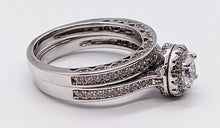 Load image into Gallery viewer, Sterling Silver &amp; Cubic Ring Set - Size 8
